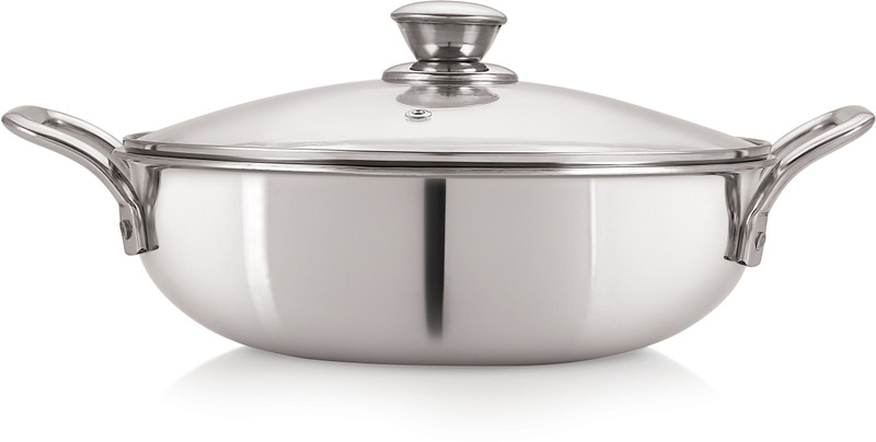 NIRLON Triply_KD24 Induction Bottom Non-Stick Coated Cookware Set(Triply, Stainless Steel, 1 - Piece)