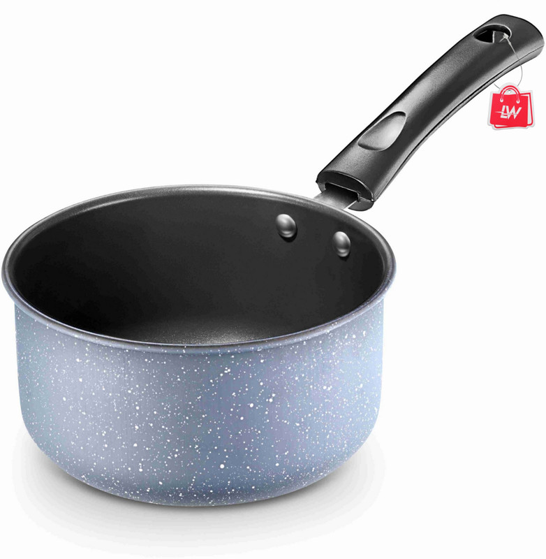 LAZYwindow Superior Quality Nonstick Sauce Pan + Surprise Gift Induction Bottom Non-Stick Coated Cookware Set(Ceramic, 1 - Piece)