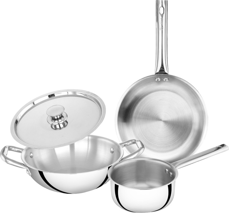 Prestige Triply Splendid BYK Induction Bottom Cookware Set(Triply, 4 - Piece)