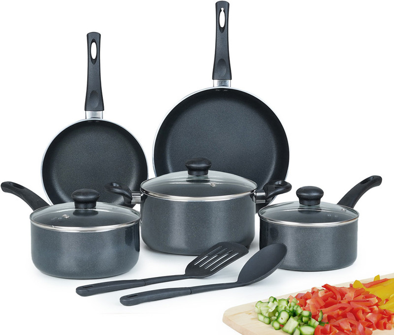 Kreme 5pcs Set Combo Non-Stick Coated Cookware Set(Aluminium, 7 - Piece)