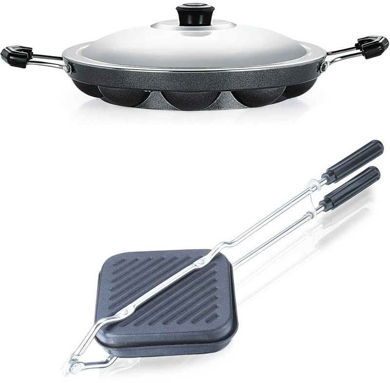 Masox Store Litti Maker | Appe Stand | Dishwasher Safe, Non Electric Grill Sandwich Maker S3 0 W Pop Up Toaster(Black)