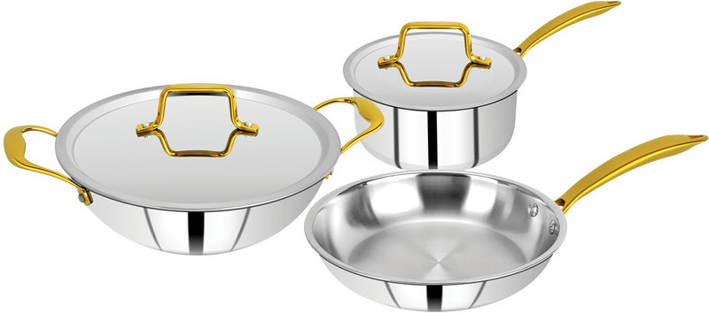 BERGNER x Vikas Khanna special Cookware Set(Triply, 5 - Piece)