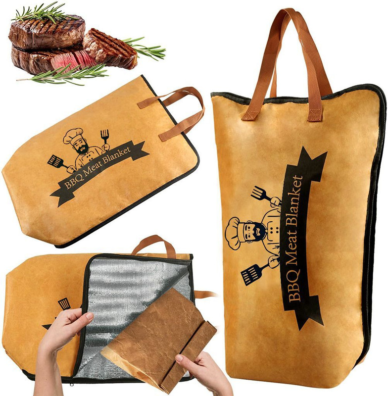 HASTHIP Aluminum Cooler Bag(Brown Collapsible)