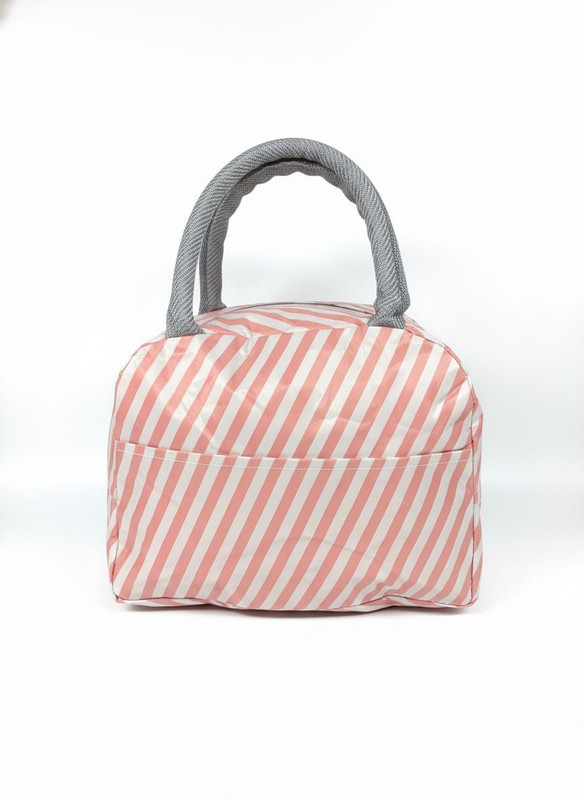 DEWAN CRAFT Polyester Cooler Bag(PINK&WHITE Collapsible)