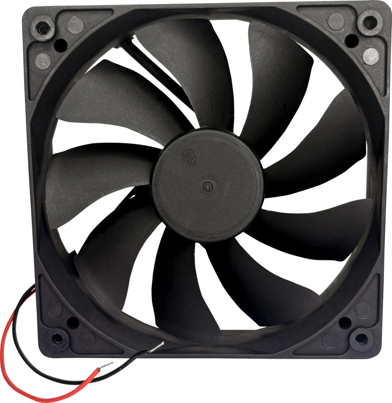 Vincentvolt 120x120x25mm 12V DC 0.15A 1600RPM Brushless Cooling Fan | Model – BDM12025S Cooling Fan Cabinet Cooler(Black)