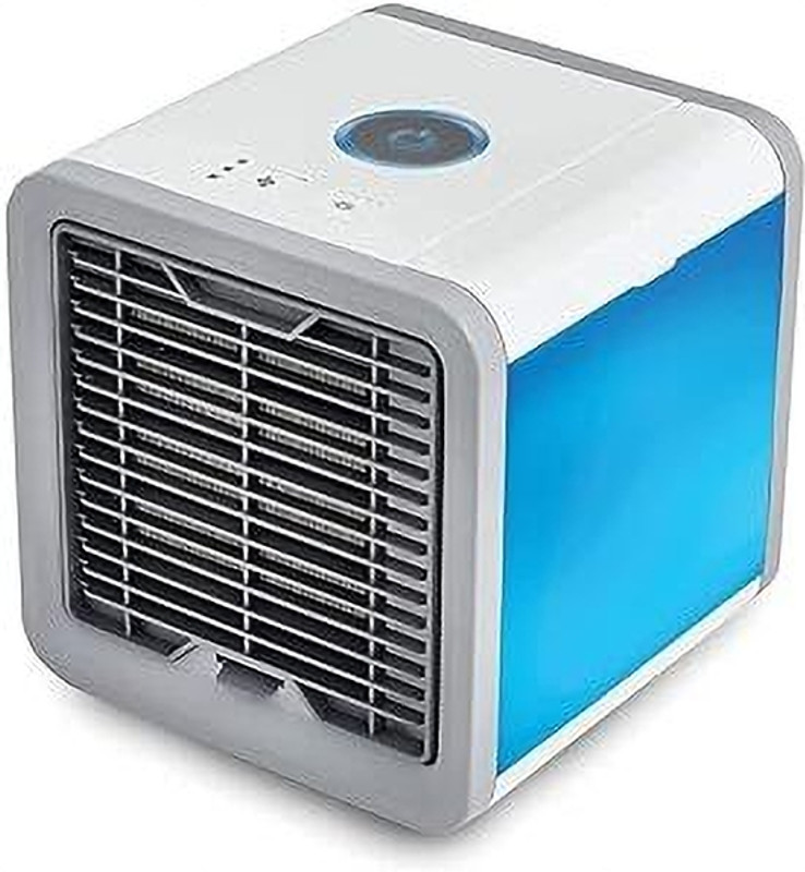 KRITAM Portable Turbine Mini Air Conditioner Water Cooler High Speed Air Cooler USB Powered Mini Desktop Cooling Fan 3 Smart Speeds,Office, Home,Room USB Air Cooler(Multicolor)