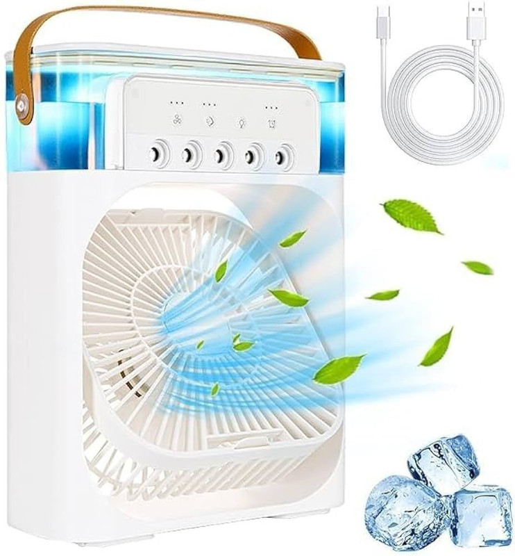 SINGHALTRADE Mini Humidifier Mini Cooler Fan for Room Cooling Fan All in one Cooler(Multicolor)