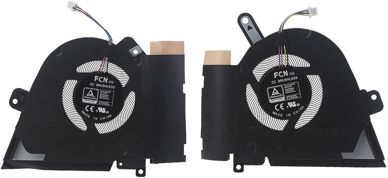 us info CPU Cooling Fan Asus F15 FX516 FX516PR RTX3070 fan 6033B0091401 6033B0091501 Cooling Fan Laptop Cooler(Black)