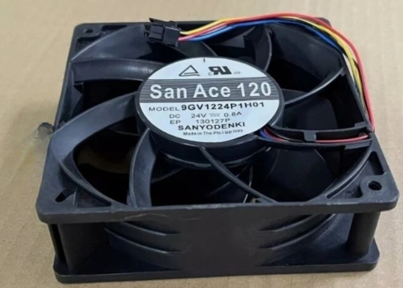 Enormity Delta FFB1224EH Axial Fan 24V-0.76A DC Brushless Air Cooling Fan 12025mm 4Pin Fan with Heat Sinks All in one Cooler(Black)