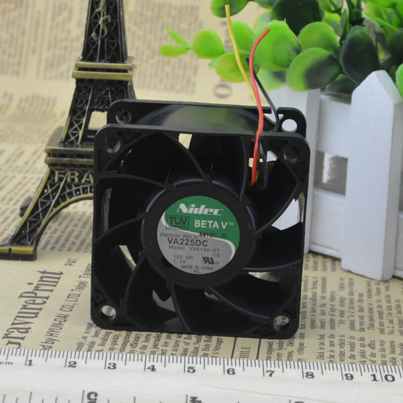 Electronic Spices Server Cooling Fan NIDEC 279072-001 VA225DC V35140-57 6038 DC12V 1.1A ViolentFan Fan with Heat Sinks All in one Cooler(Black)