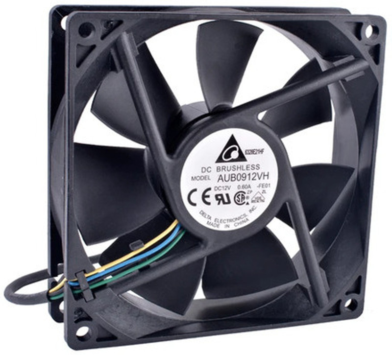 zero defect DELTA AUB0912VH-CX09 FAN AXIAL 92X25 12VDC 0.60A Cooling Fan All in one Cooler(Black)