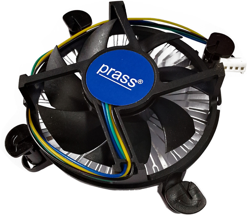 prass cooling fan i3/i5/i7-LGA 1155/1150/1156 Fan with Heat Sinks Processor Cooler(Black)