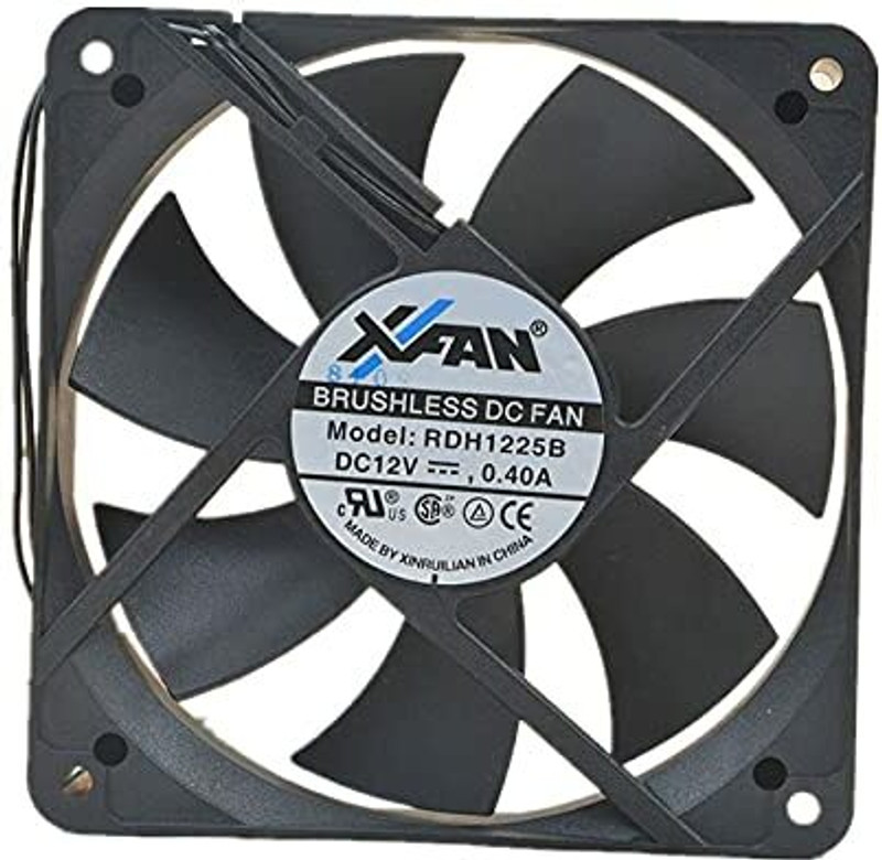 Electronic Spices 12V 120mm Fan 12V 0.40A 12025 Computer case Fan Cooling Fan All in one Cooler(Black)