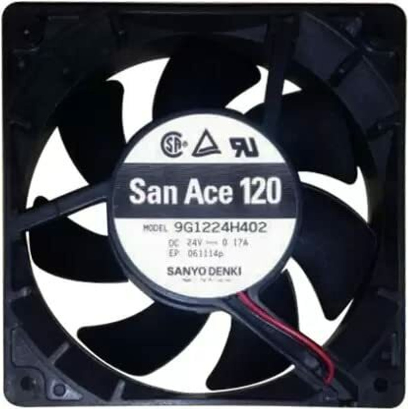 Electronic Spices 9G1224H402 24V DC 0.17A 120x120x25mm Ball Bearing Inverter Axial Cooling Fan Fan with Heat Sinks All in one Cooler(Black)