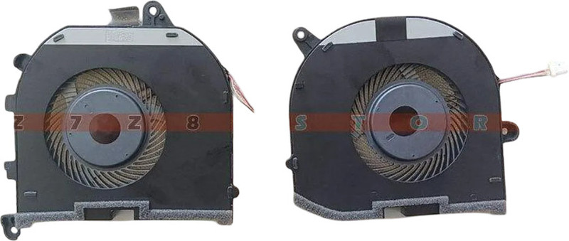 us info Gpu and Cpu cooling fan Del l XPS 15 7590 9570 Precision 5530 5540 008YY9 0TK9J1 Cooling Fan Laptop Cooler(Silver)