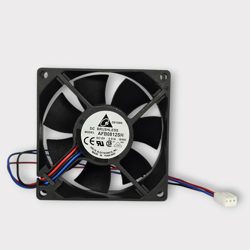 WONDERFLO BLACK AIR AFB0812SH 12VDC 0.51A 4000RPM 80x80x25mm 3 WIRE DC BRUSHLESS FAN Cooling Fan All in one Cooler(Black)