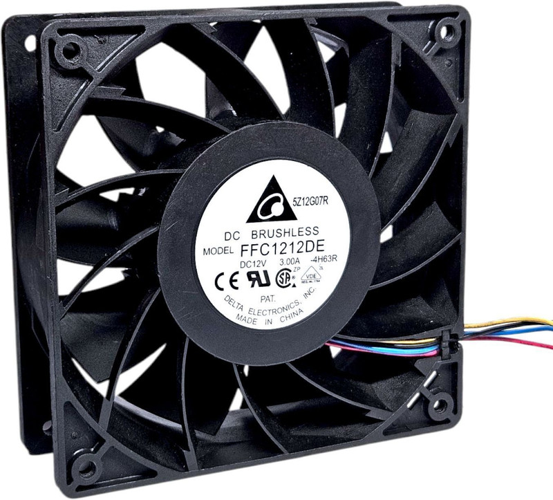 Vaani Traders VTELECTROHUB 12VDC(2 BALL BEARING) 4WIRES CPU DC Cooling Fan Cabinet Cooler(Black)