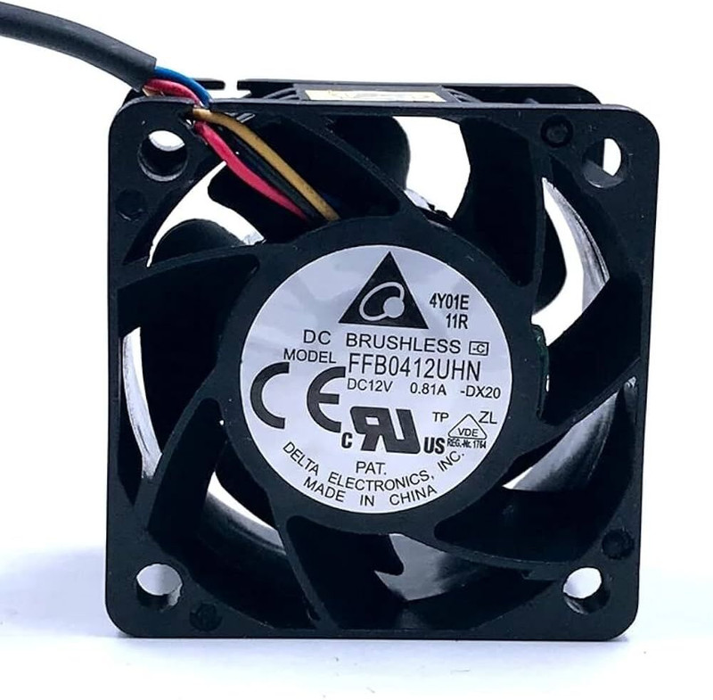 zero defect DELTA FFB0412 DC12 0.81A 40x40x28mm Cooling Fan All in one Cooler(Black)