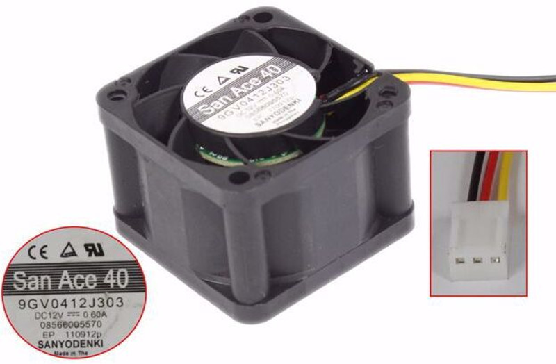 zero defect SANACE 9GV0412J303 DC12V 0.60A 40x40x28mm Cooling Fan All in one Cooler(Black)