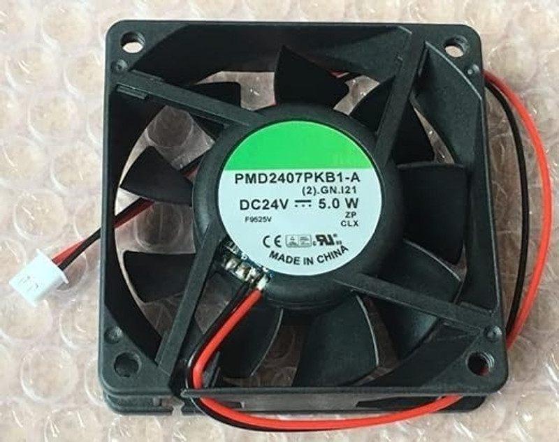 Eshmeet SUNON PMD2407PKB1-A Axial Fan 24V-5.0W DC Brushless Air Cooling Fan 7020mm 2Pin Fan with Heat Sinks All in one Cooler(Black)