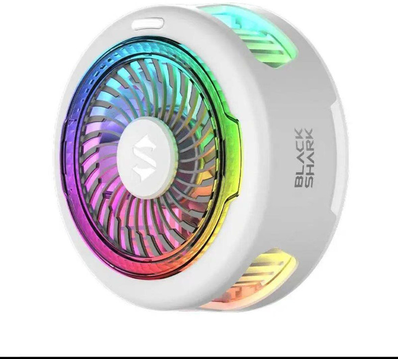 Cubonic X Black Shark FunCooler 5 20W Instant Heat Dissipation RGB Gaming & Streaming Cooling Fan Cabinet Cooler(White)