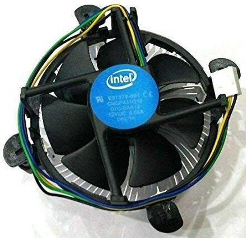wnd CPU Fan for intel i3 i5 i7 Socket LGA 1150 1151 1155 1156 4-Pin Connector Fan with Heat Sinks Processor Cooler(Black)