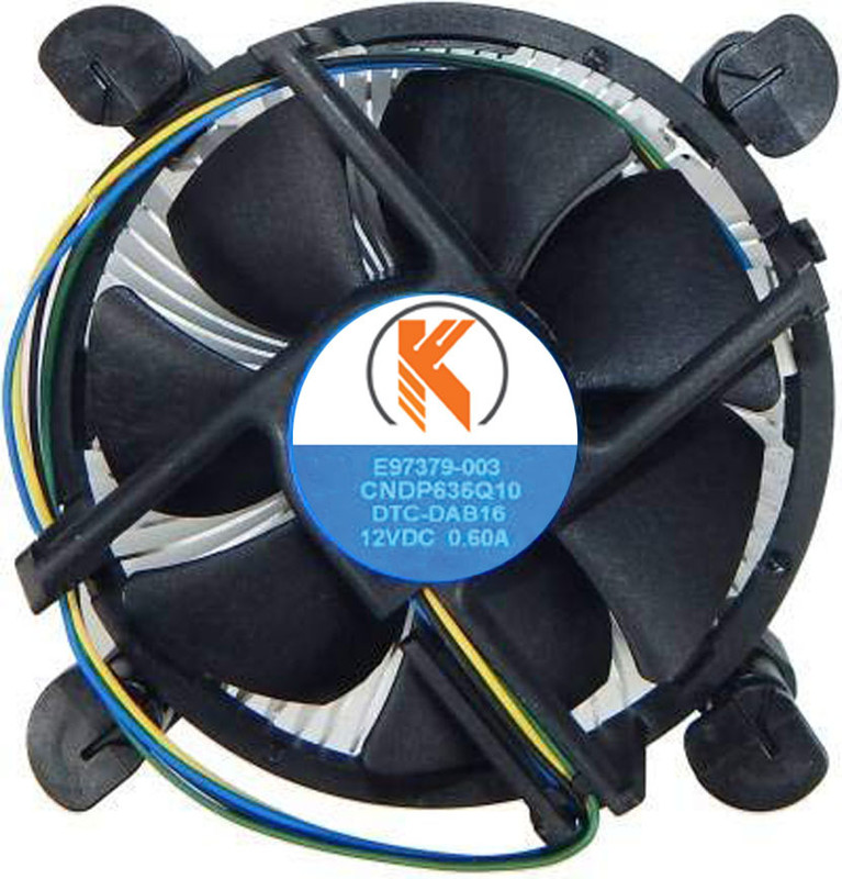KAVTRON Desktop CPU Cooling Fan for Core i3, Core i5, Core i7 Fan with Heat Sinks Processor Cooler(Black)