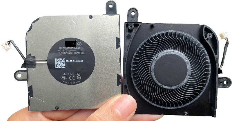 us info Laptop CPU Fan For DELL Latitude 5420 0HX40M HX40M DFS5K12304363T FN71 DC5V 0.5A Cooling Fan Laptop Cooler(Silver)