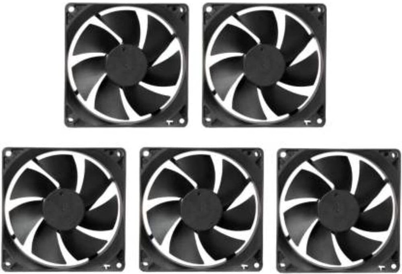 Ledtrix CF120-PWMX(Pack of 16) Cooling Fan Cabinet Cooler(Black)