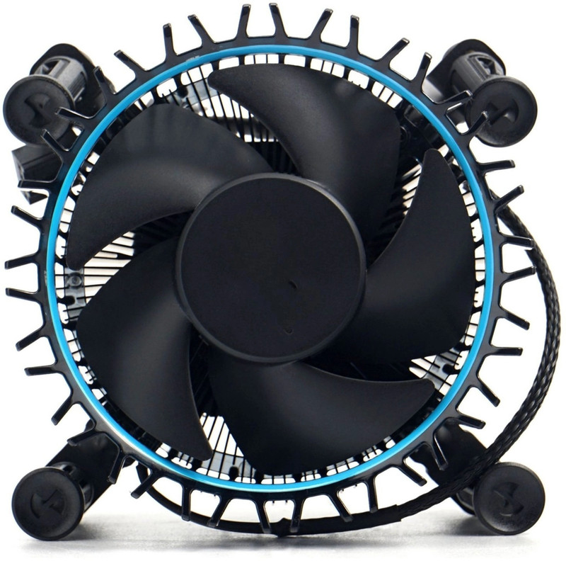 BKC 12V 4-Pin CPU Fan with Copper Aluminum Heatsink for LGA 1700 12th Gen Cooling Fan Cabinet Cooler(Black)