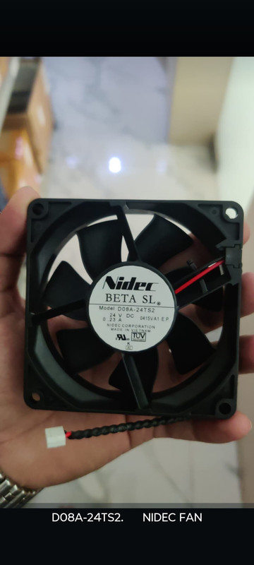 hitanshtraders Nidec D08A‑24TS2 Cooling Fan All in one Cooler(Black)