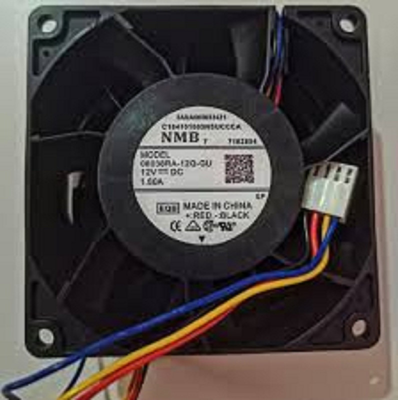 shoptron NMB-MAT 08038RA-12Q-GU 48v 0.56A 80*38mm 1500 Rpm Air Cooling Fan Fan with Heat Sinks All in one Cooler(Black)