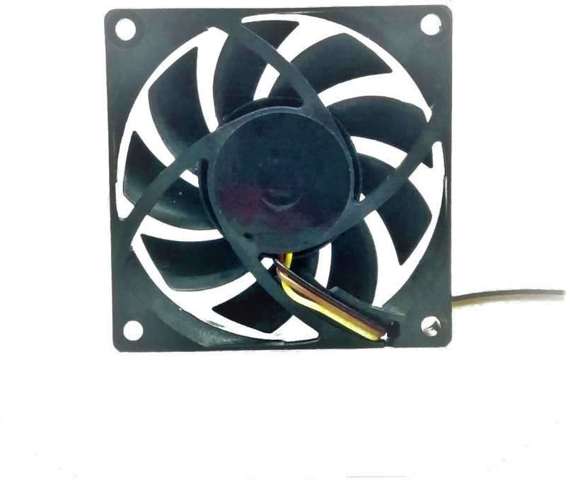 keertan kalp Cabinet Fan 2.5-Inch Square (65*65*15 MM) 12 V DC CPU Cooling fan BLACK Color Cooler (Black) Cooling Fan Cabinet Cooler(Black)