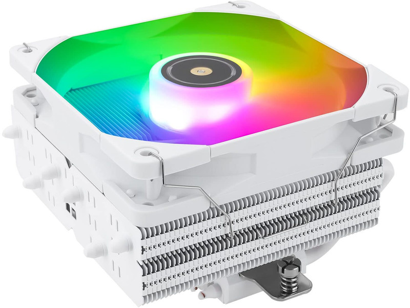 Thermalright SI-100 6x6mm Heat Pipes CPU Air Cooler All Socket CPUS Fan with Heat Sinks & Pipes Processor Cooler(White ARGB)