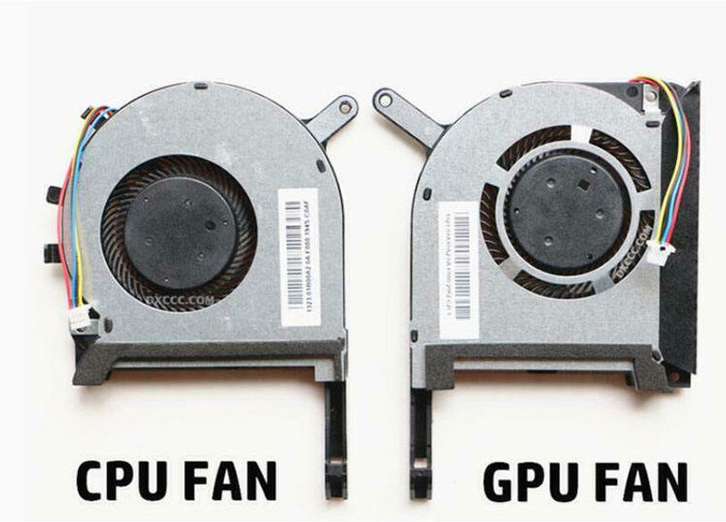 us info Laptop CPU GPU Cooling Fan for Asus TUF Gaming FX705D FX705DU FX505 FA566 FAN Cooling Fan Laptop Cooler(Silver)