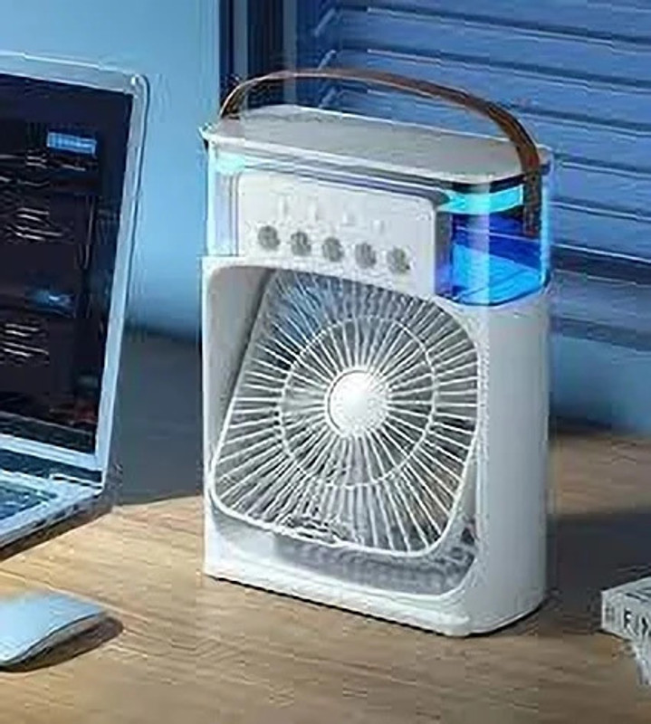 SINGHALTRADE LED Light Air Cooler USB Air Cooler Cooling Fan All in one Cooler(Multicolor)