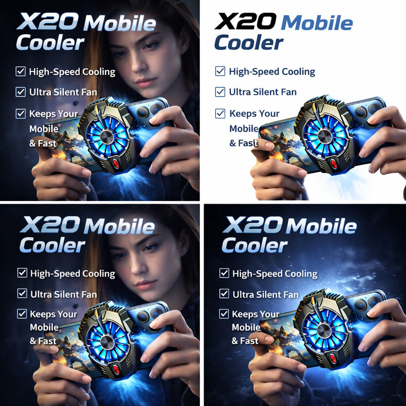 Premiu X20N Cooling Fan All in one Cooler(Black)