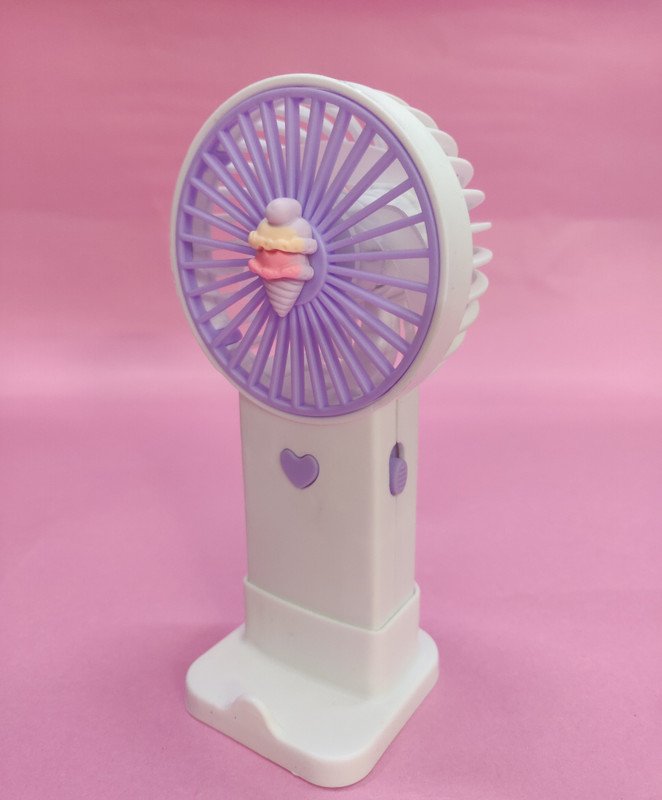 NIRMALA INFRATECH Portable Mini handheld fan with stand USB charging,Use Makeup,Travel Cooling Fan All in one Cooler(Multicolor)
