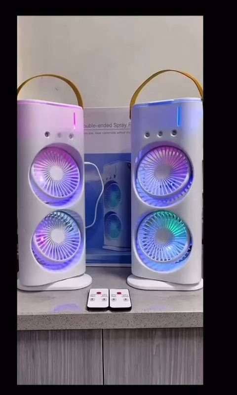Esypad Double Ended Spray Fan Desk Fan with Mist MIST19 Cooling Fan All in one Cooler(Multicolor)