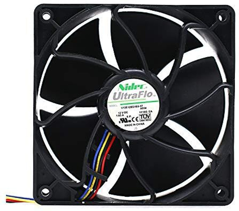 Electronic Spices Nidec V12E12BS1B5-07 12v 1.85A 12038 Ant S7 S9 Cooling Fan Fan with Heat Sinks All in one Cooler(Black)