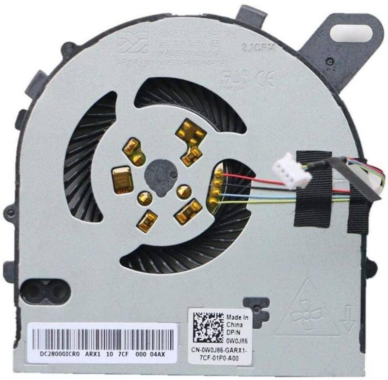 us info Cooling Fan for Dell Inspiron 7560 15-7560 Vostro 5468 5568 DC28000ICR0 0W0J85 Cooling Fan Laptop Cooler(Silver)
