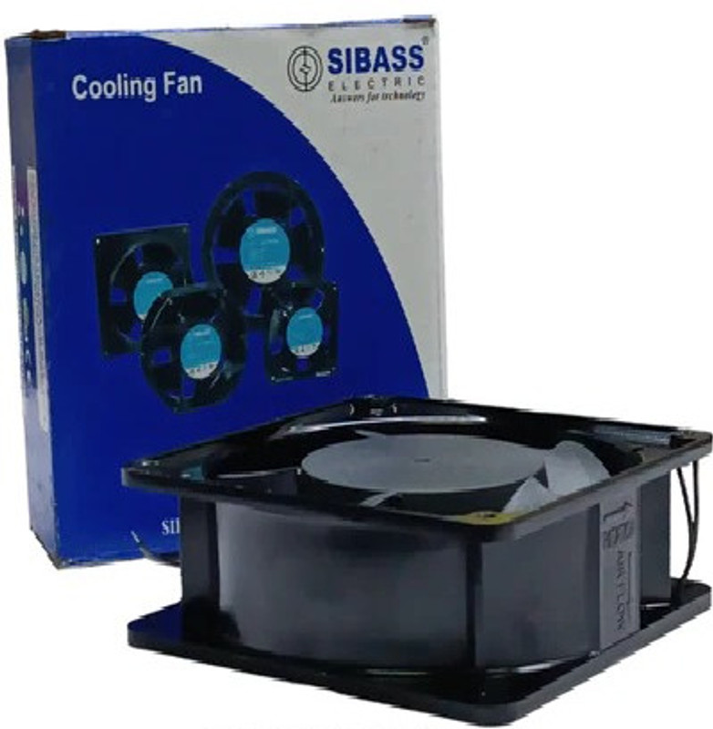 Electronic Spices 23W Sibass Se-12038asl (120 X 120 X 38mm) 4" Cooling Fan, For Industrial 220V Ac Cooling Fan All in one Cooler(Black)