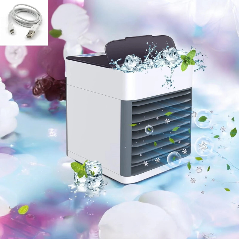 KRITAM Air Cooler Portable Mini Cooler Air Cooler for Personal Space Cooling Fan Laptop Cooler(Multicolor)
