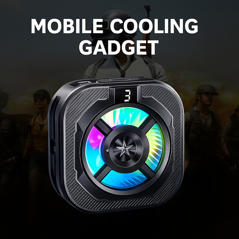 MOBIZAC SL39 Mobile Phone Heating Cooling Gadget for Long Use Mobile Gaming Cooler Ergonomic Cooling Pad(Black)