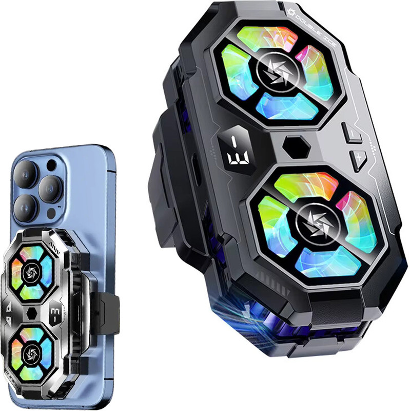 WRADER SL22 Mobile Cooling Fan Ergonomic Cooling Pad(Black)