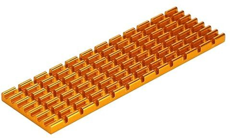 Etzin Heat Sinks for M.2 SSD Heatsink Cooling Radiator, PCIE M.2 SSD Cooling TD-1037PC Cooling Pad(Golden)