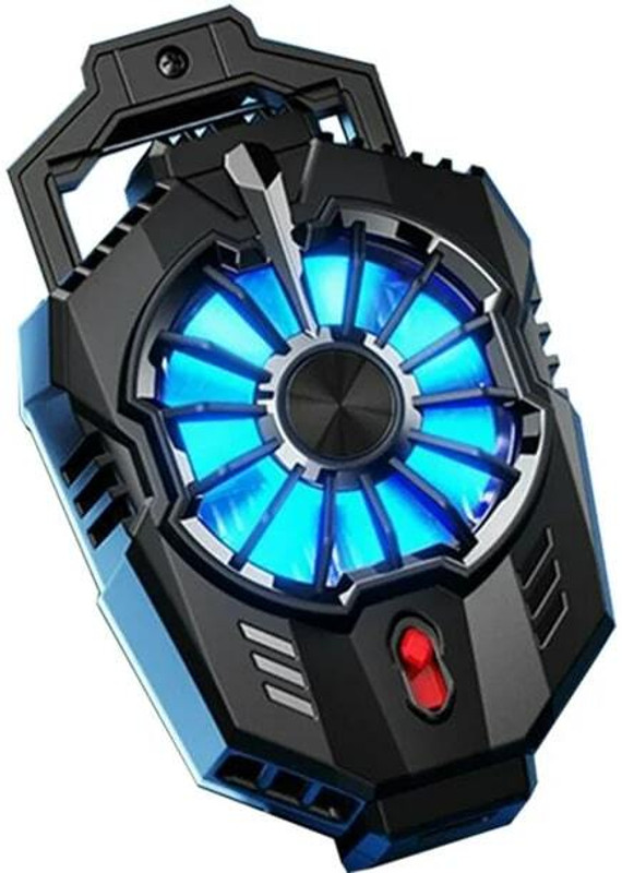 clonezo X20 MOBILE PHONE MAGNETIC AIR COOLER COOLING PAD USE FOR GAMING 2 MODE 2 Fan Ergonomic Cooling Pad with Adjustable Height(Black)