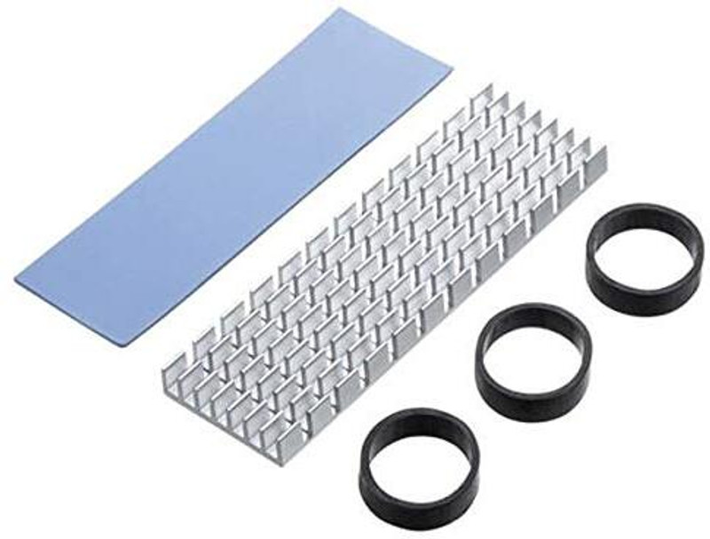 Tobo Aluminum Heat Sinks for M.2 SSD Heatsink Cooling Radiator,PCIE M.2 SSD TD-1038PC Cooling Pad(Silver)
