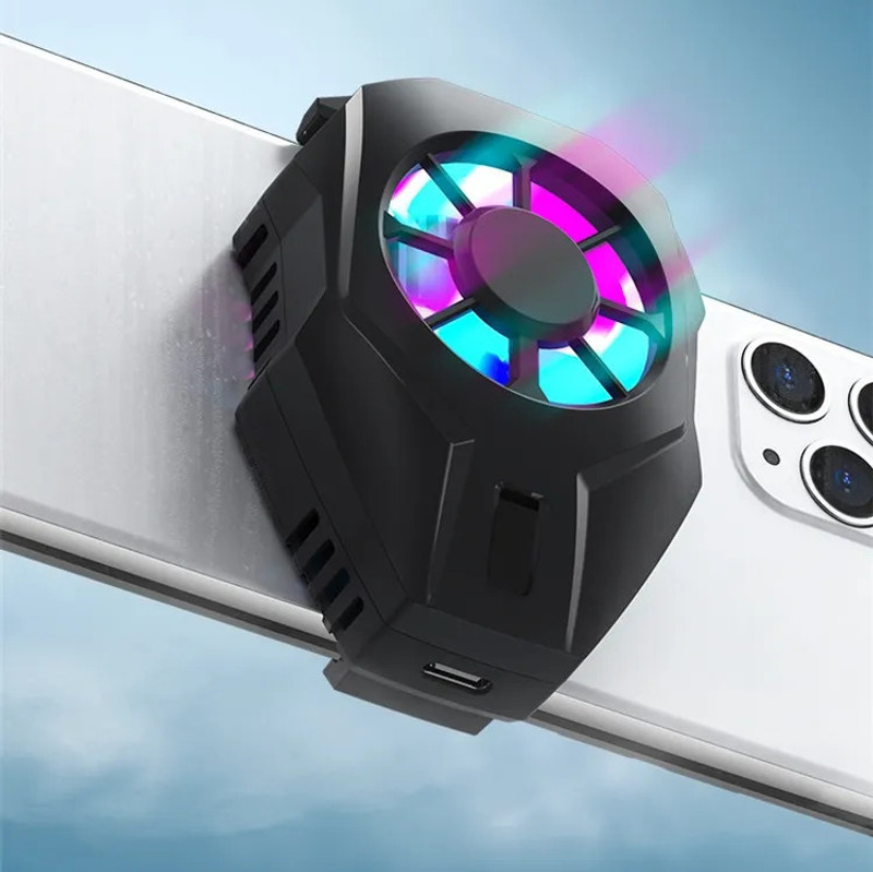 Cubonic Cooling Fan for Mobile Gaming Accessory Kit (Black) 1 Fan Ergonomic Cooling Pad with Adjustable Height(Black)