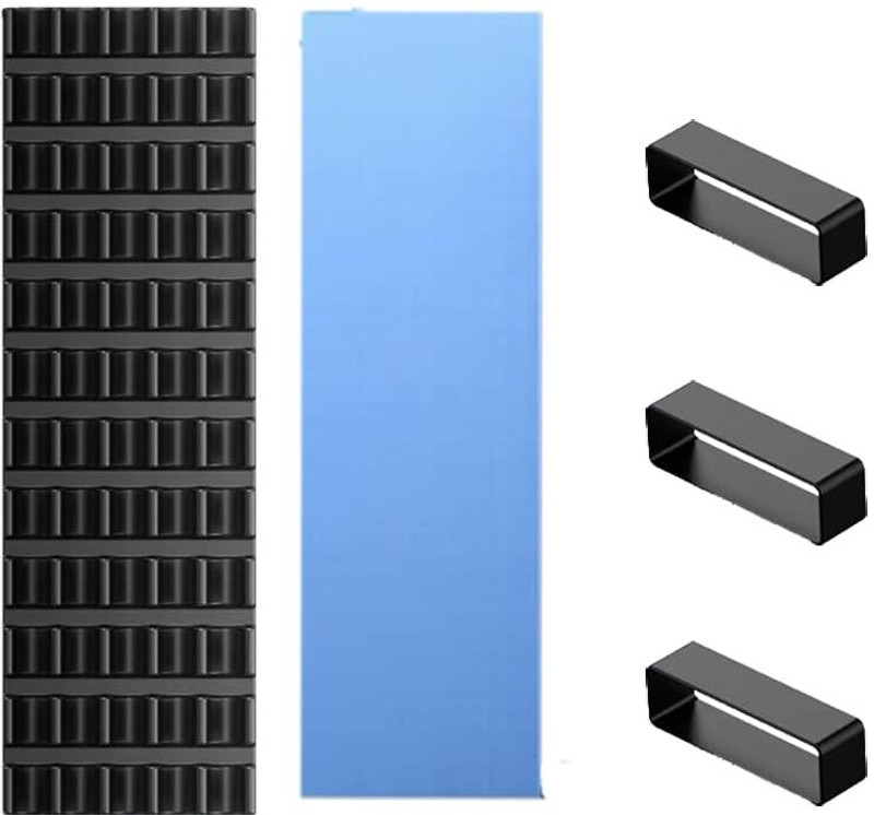 1Goal Heat Sinks for M.2 SSD Heatsink Cooling Radiator,PCIE M.2 SSD Cooling Fin, 5 PCS Laptop Heat Sink
